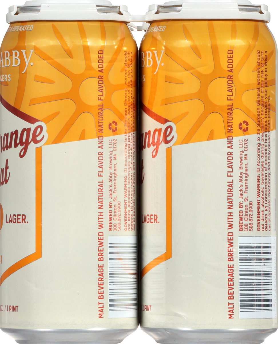 slide 2 of 11, Jack's Abby Jack Abbys Blood Orange Wheat, 4 ct; 16 oz