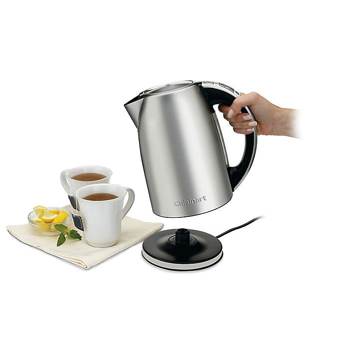 slide 2 of 7, Cuisinart PerfecTemp Stainless Steel Cordless Programmable Electric Kettle, 1.7 liter