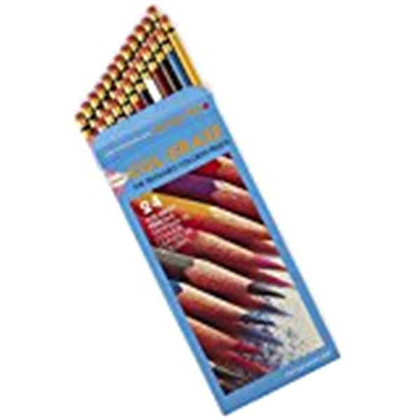 slide 1 of 1, Prismacolor Col-Erase Colored Woodcase Pencils With Eraser, 24 ct