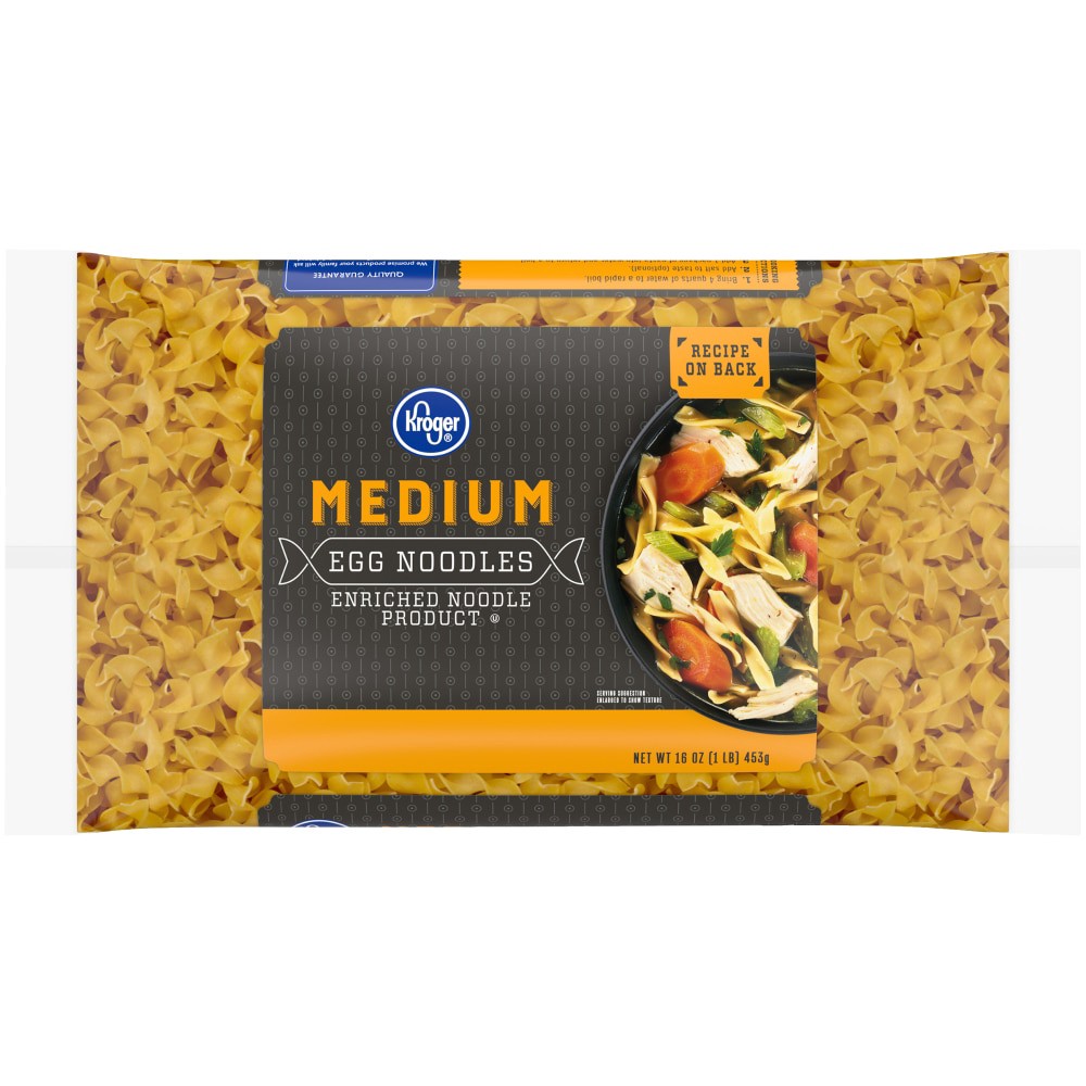 slide 1 of 3, Kroger Medium Egg Noodles, 16 oz