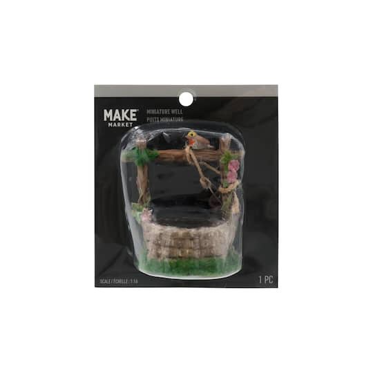 slide 1 of 3, Miniature Well By Make Market, 2.4 in x 2.4 in x 3.3 in