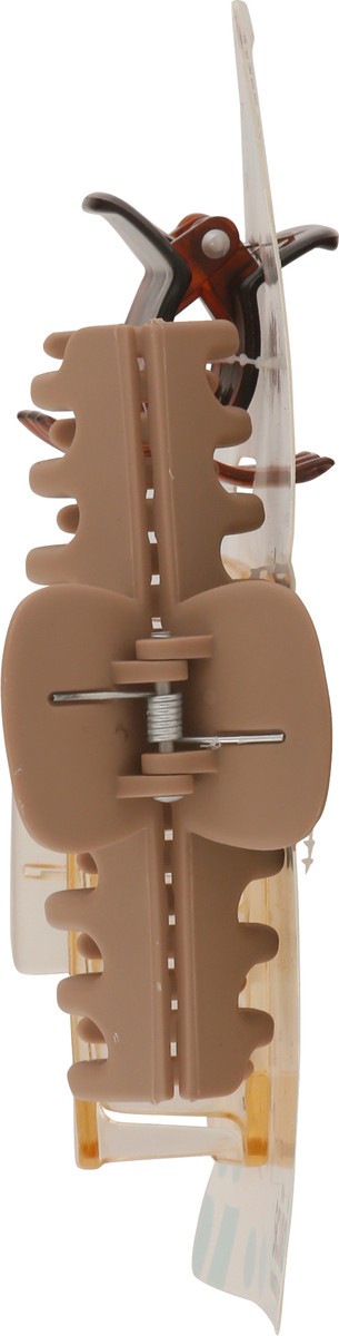 slide 8 of 9, scünci Claw Hair Clips 3 ea, 3 ct