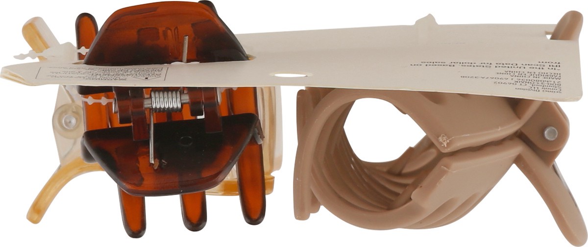 slide 9 of 9, scünci Claw Hair Clips 3 ea, 3 ct