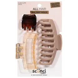 scünciClaw Hair Clips, 3 ct