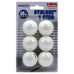 Halex Cyclone 1 Star Table Tennis Balls 40 mm