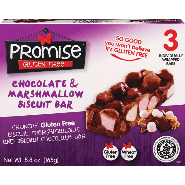 slide 1 of 1, Promise Gluten Free Biscuit Bar Choc&Marshmallow 3-Pk 1.93oz, 1 ct