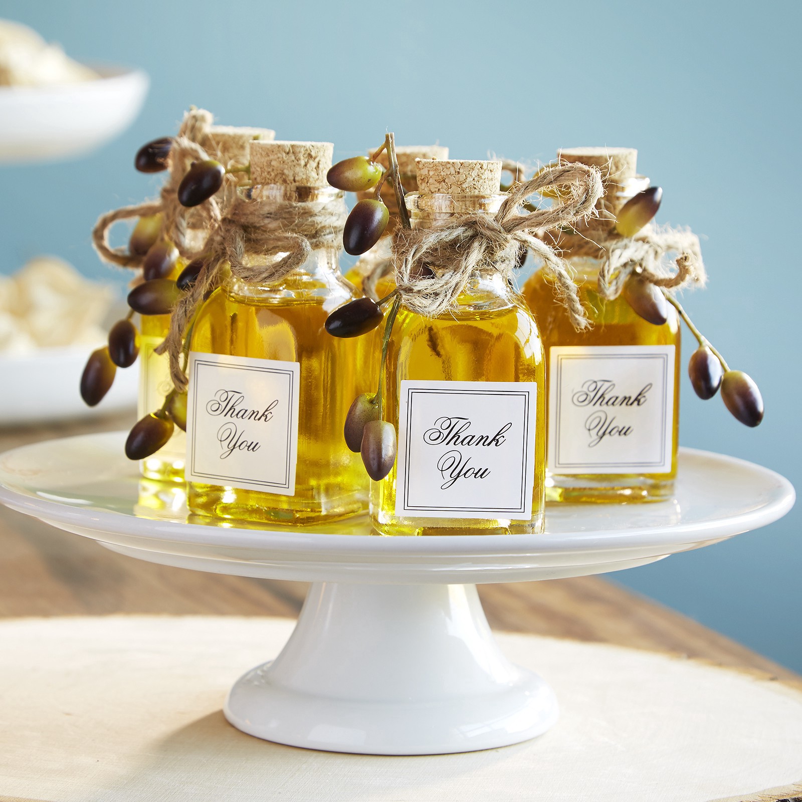 slide 5 of 8, Favor Jars With Cork Stoppers By Celebrate It, jars are 3.75 in tall and hold 2 oz