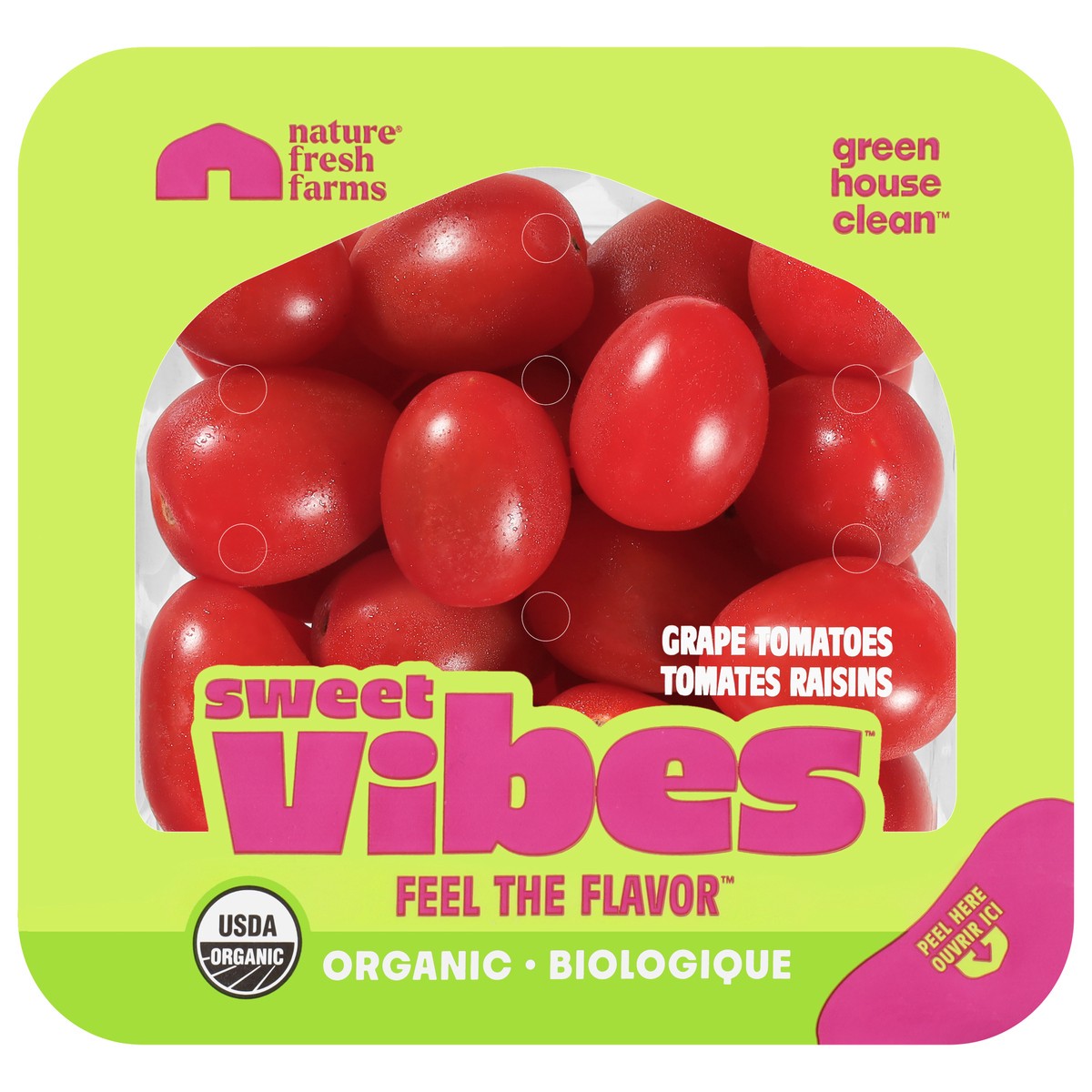 slide 2 of 3, Nature Fresh Farms Organic Sweet Vibes Grape Tomatoes 10 oz, 10 oz