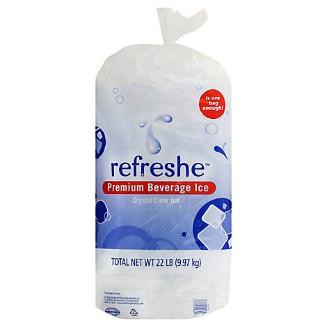 slide 1 of 1, Signature Select/Refreshe Ice Cubed Party Ice, 22 lb