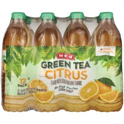 H-E-B Citrus Green Tea - 16.9 oz