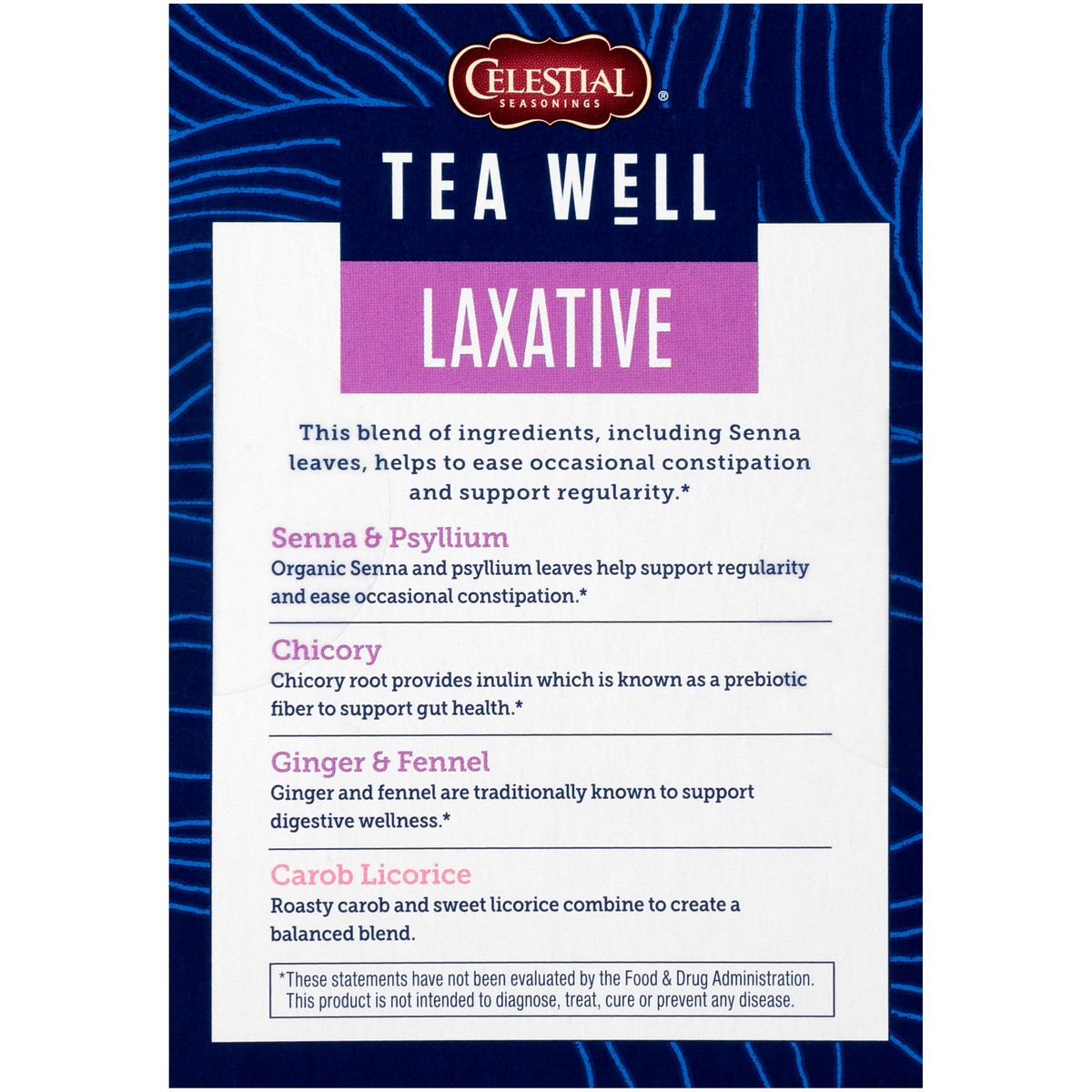 slide 3 of 8, Celestial Seasonings Carob Licorice Tea Well Laxative, 12 ct