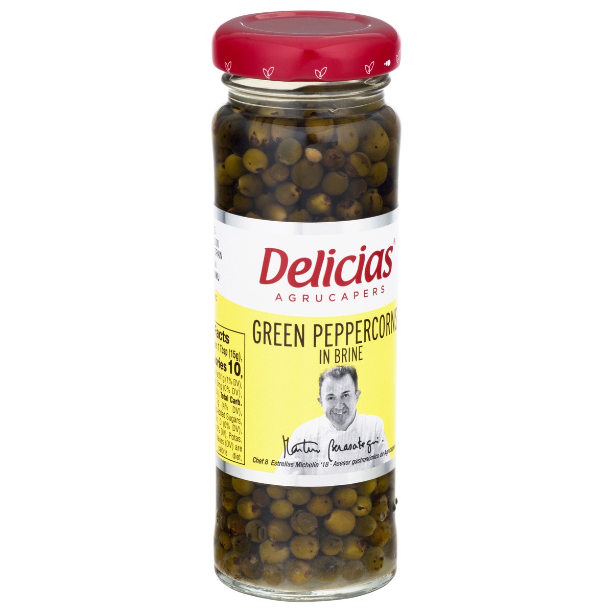 slide 7 of 9, Delicias In Brine Agrucapers Green Peppercorns 3.5 oz, 3.5 oz