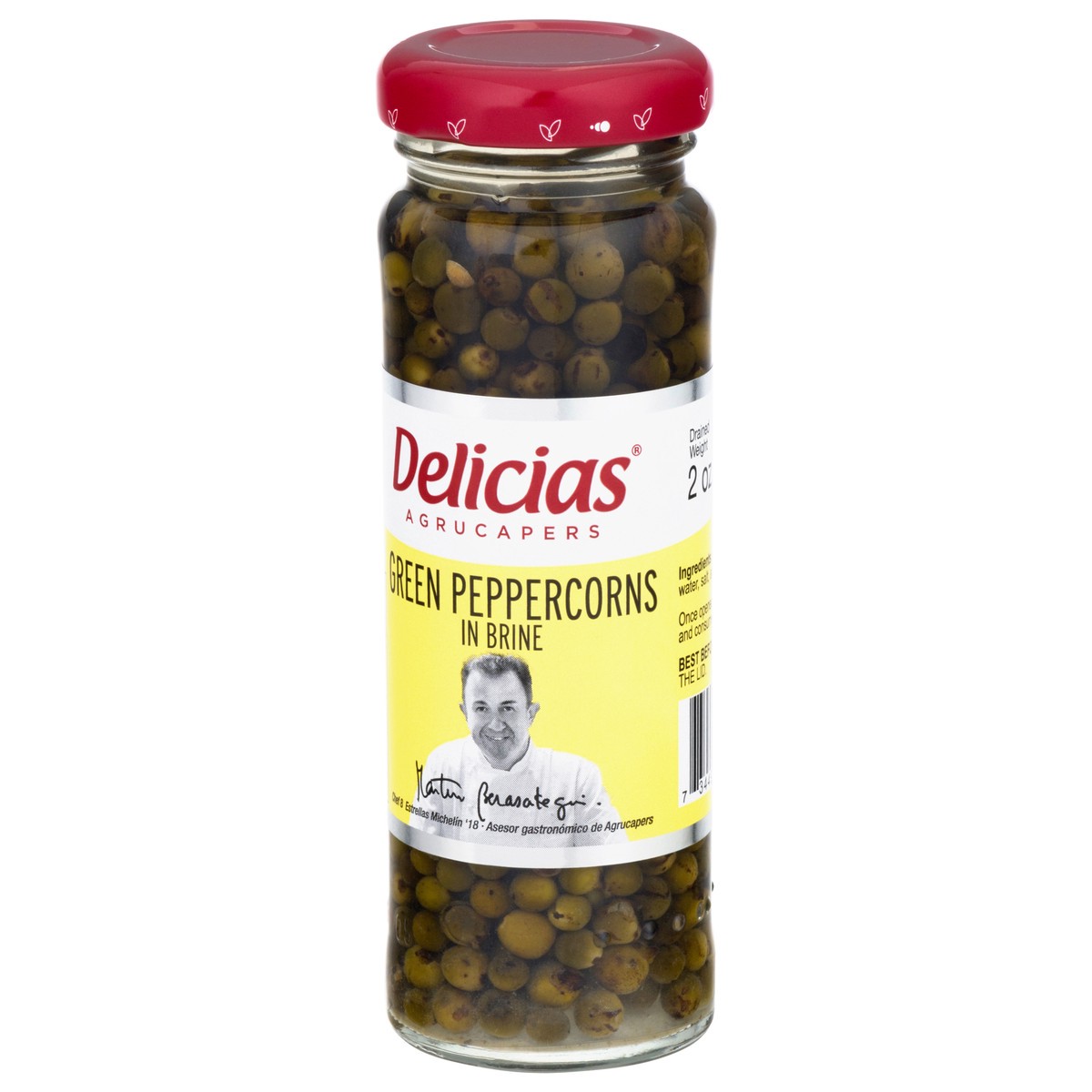 slide 6 of 9, Delicias In Brine Agrucapers Green Peppercorns 3.5 oz, 3.5 oz