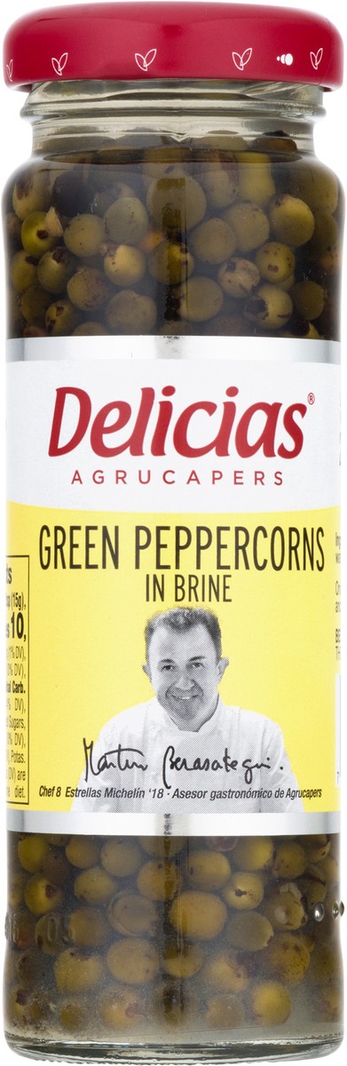 slide 3 of 9, Delicias In Brine Agrucapers Green Peppercorns 3.5 oz, 3.5 oz