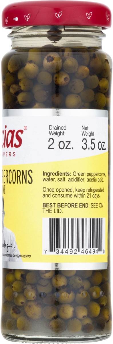 slide 9 of 9, Delicias In Brine Agrucapers Green Peppercorns 3.5 oz, 3.5 oz