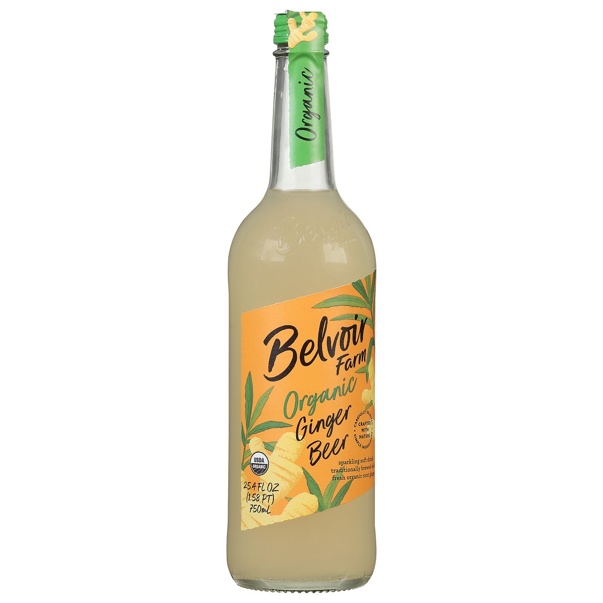 slide 2 of 9, Belvoir Farm Organic Ginger Beer Sparkling Soft Drink 25.4 fl oz, 25.4 fl oz