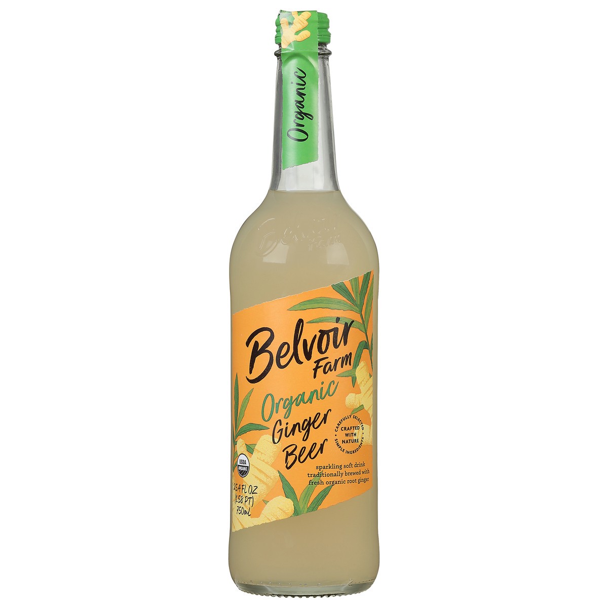 slide 1 of 9, Belvoir Farm Organic Ginger Beer Sparkling Soft Drink 25.4 fl oz, 25.4 fl oz