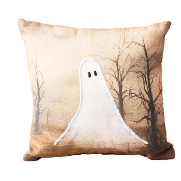 slide 1 of 1, Hy-Vee 8" Single Ghost In Forest Mini Pillow, 1 ct