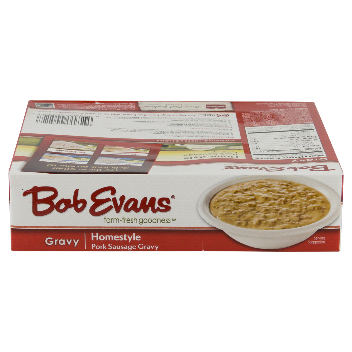 slide 4 of 4, Bob Evans Gravy, Homestyle Pork Sausage Gravy, 2 ct 10 oz