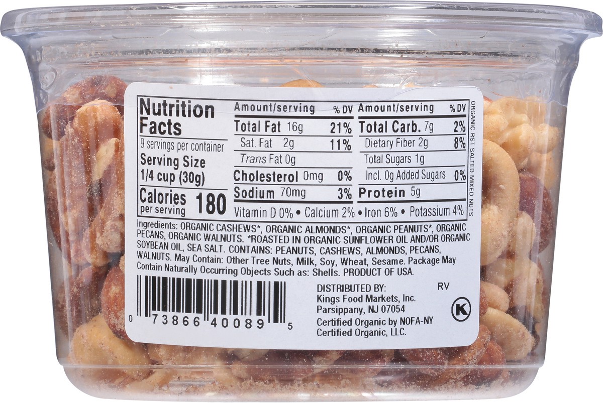 slide 6 of 13, Kn Org Mix Nut Salt, 9 oz
