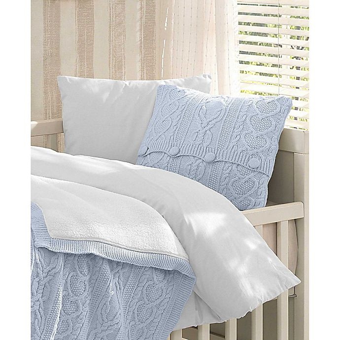 slide 3 of 4, Nipperland Boutique Crib Bedding Set - Blue, 6 ct