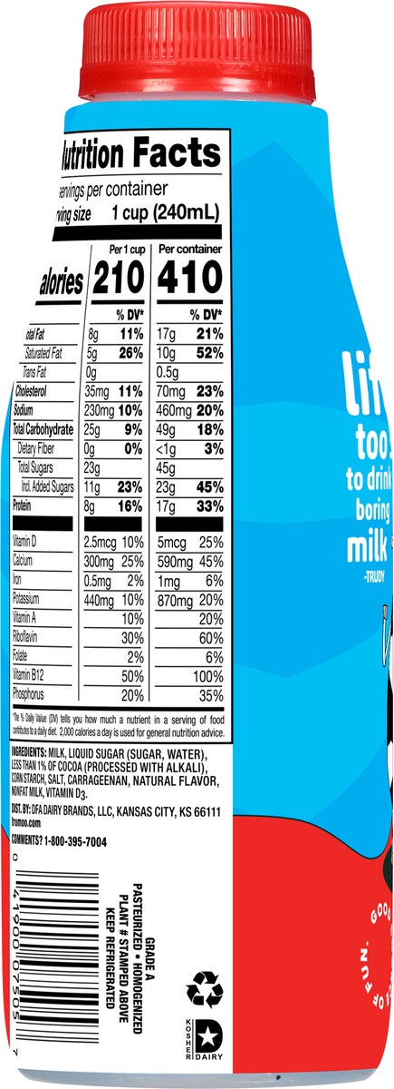 slide 4 of 9, TruMoo Chocolate Whole Milk Pint, 1 pint