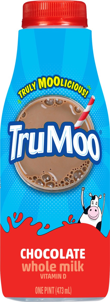 slide 8 of 9, TruMoo Chocolate Whole Milk Pint, 1 pint