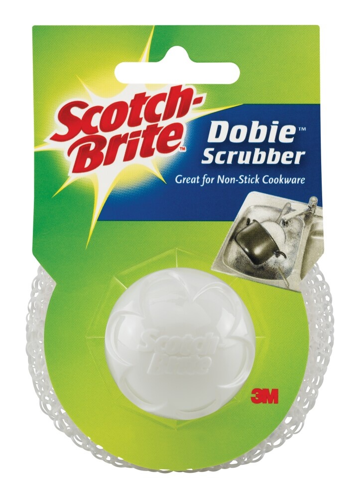 slide 1 of 1, 3M Scotch Brite Dobie Scrubber, 1 ct