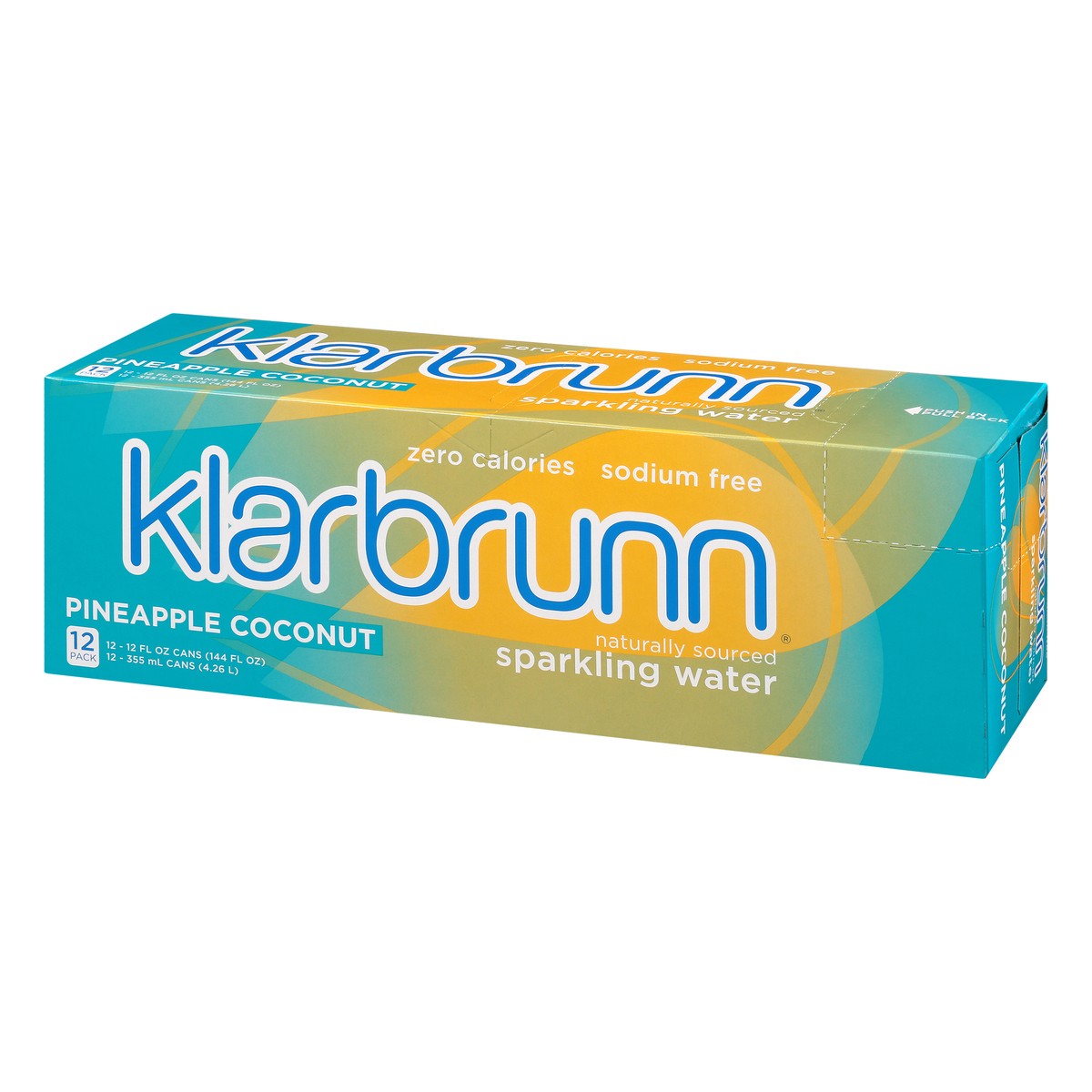 slide 3 of 13, Klarbrunn 12 Pack Pineapple Coconut Sparkling Water 12 ea - 12 ct, 12 ct