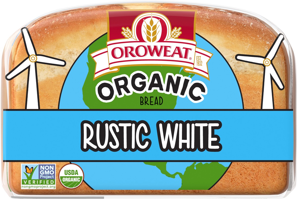slide 6 of 7, Oroweat Organic Rustic White Bread, Non-GMO Organic Bread, 27 ounce, 765 g