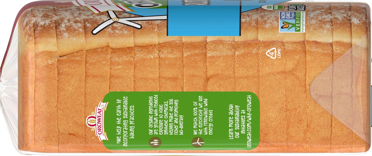 slide 7 of 7, Oroweat Organic Rustic White Bread, Non-GMO Organic Bread, 27 ounce, 765 g