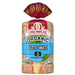 Oroweat Organic Rustic White Bread, Non-GMO Organic Bread, 27 ounce
