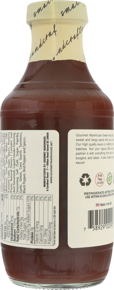 slide 6 of 9, Gourmet Warehouse Sweet Heat Bbq Sauce 16 fl oz Bottle, 16 fl oz