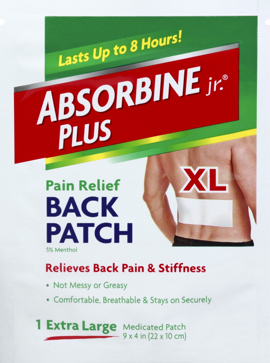 slide 1 of 8, Absorbine Jr. Back Patch 1 ea, 1 ct