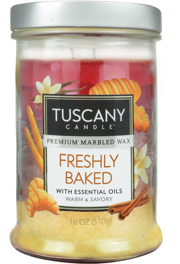 slide 1 of 1, Tuscany Candle Freshly Baked Triple Pour Jar Candle, 18 oz