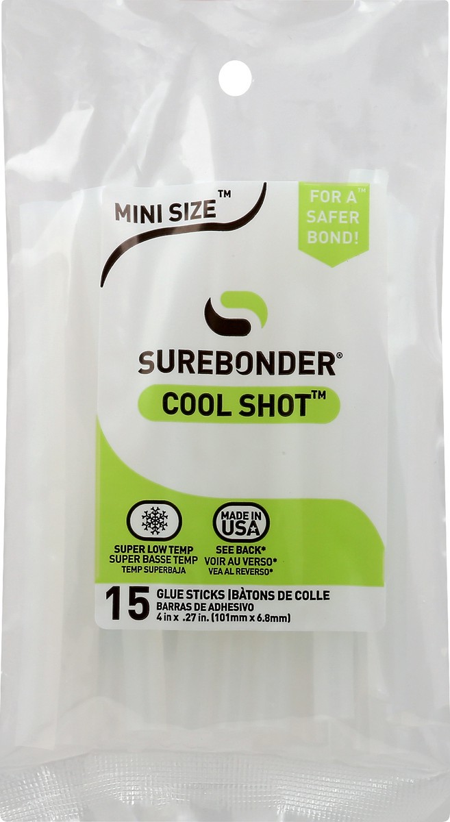 slide 1 of 9, Surebonder Cool Shot Mini Glue Sticks, 15 ct