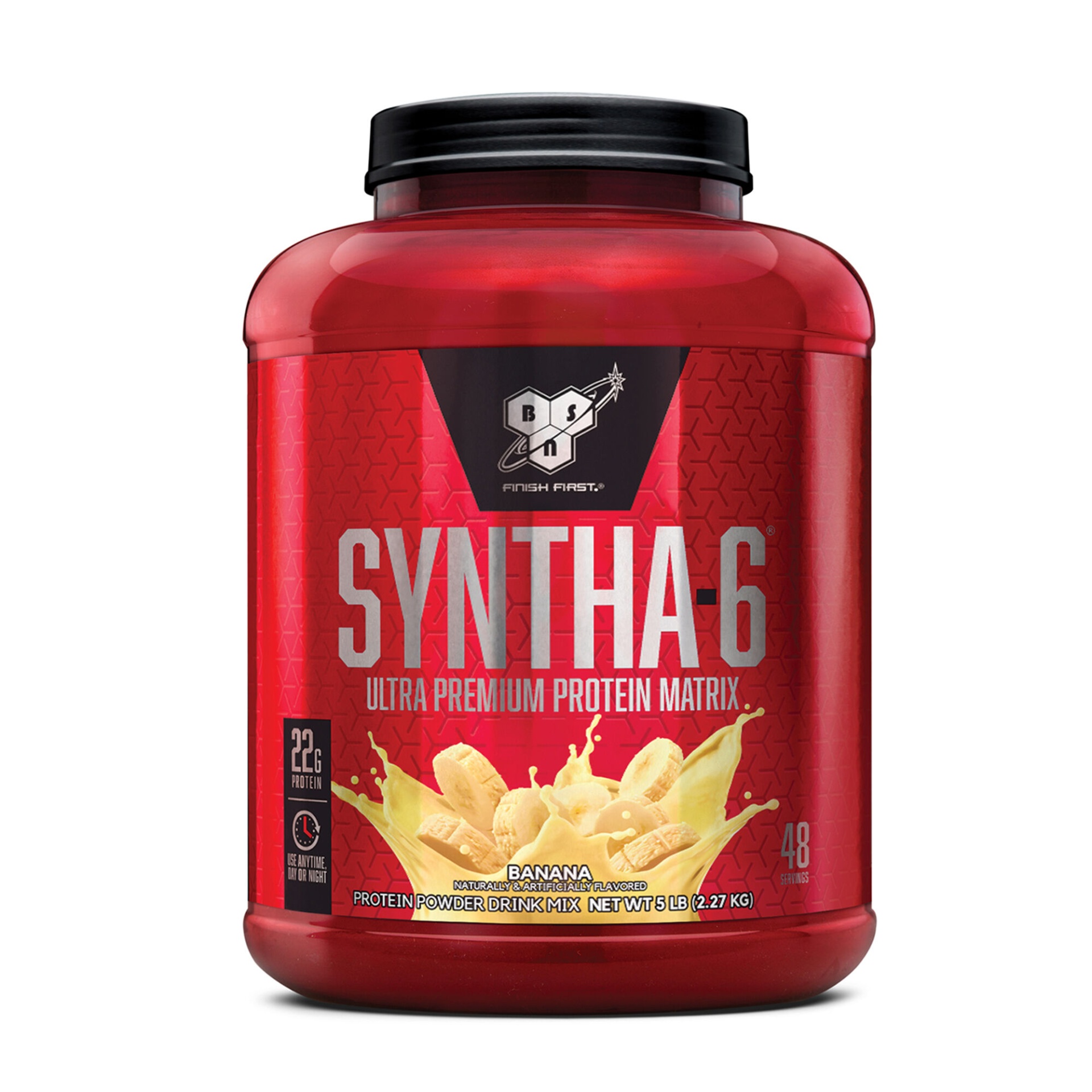 slide 1 of 1, BSN Syntha-6 Ultra-Premium Protein Powder Banana, 5.04 lb