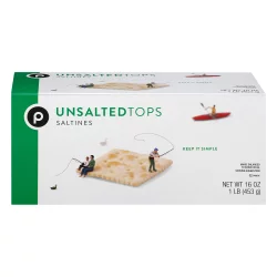 Publix Unsalted Tops Saltines - 16 oz