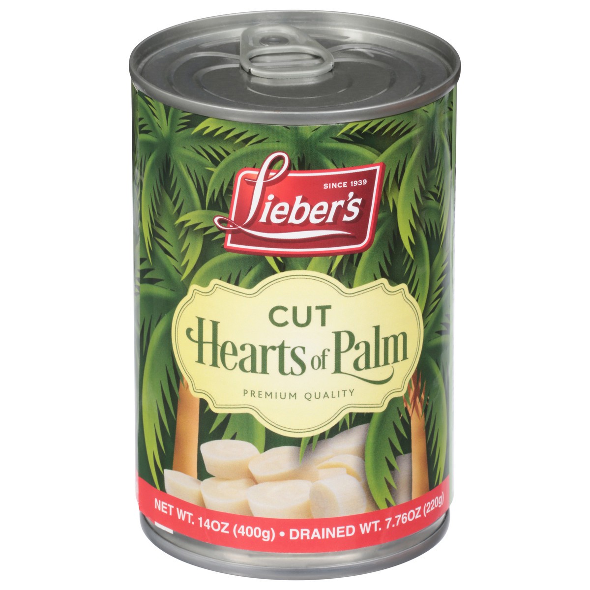 slide 1 of 12, Lieber's Cut Hearts of Palm 14 oz, 14 oz