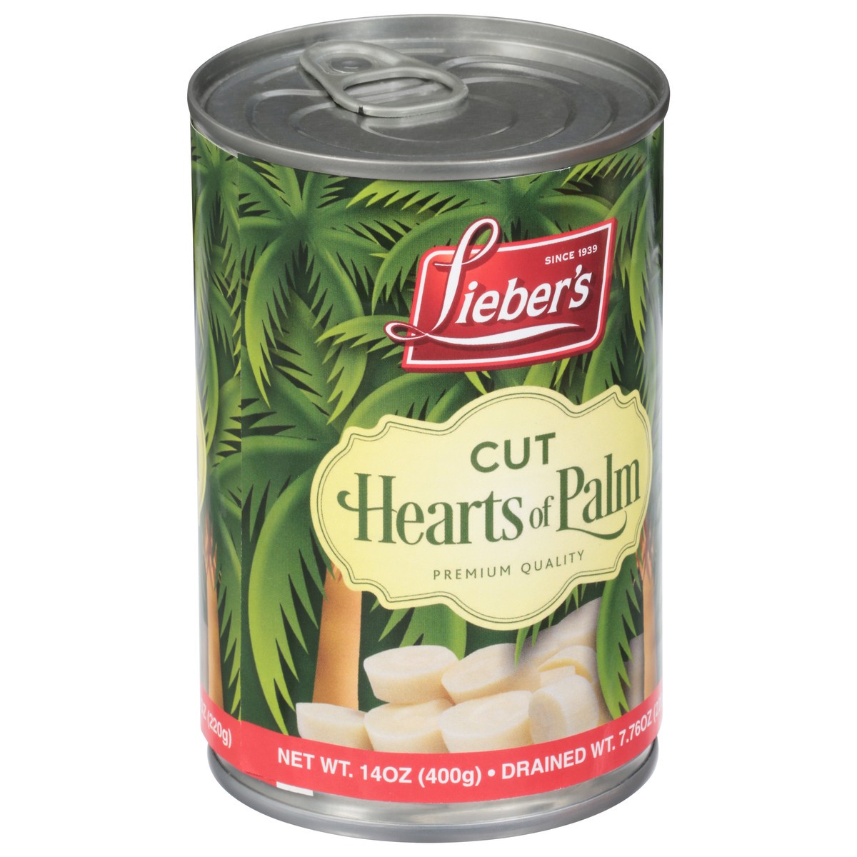 slide 2 of 12, Lieber's Cut Hearts of Palm 14 oz, 14 oz