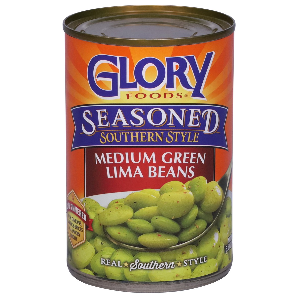 slide 11 of 13, Glory Seasoned Southern Style Medium Green Lima Beans 15.5 oz, 15 oz