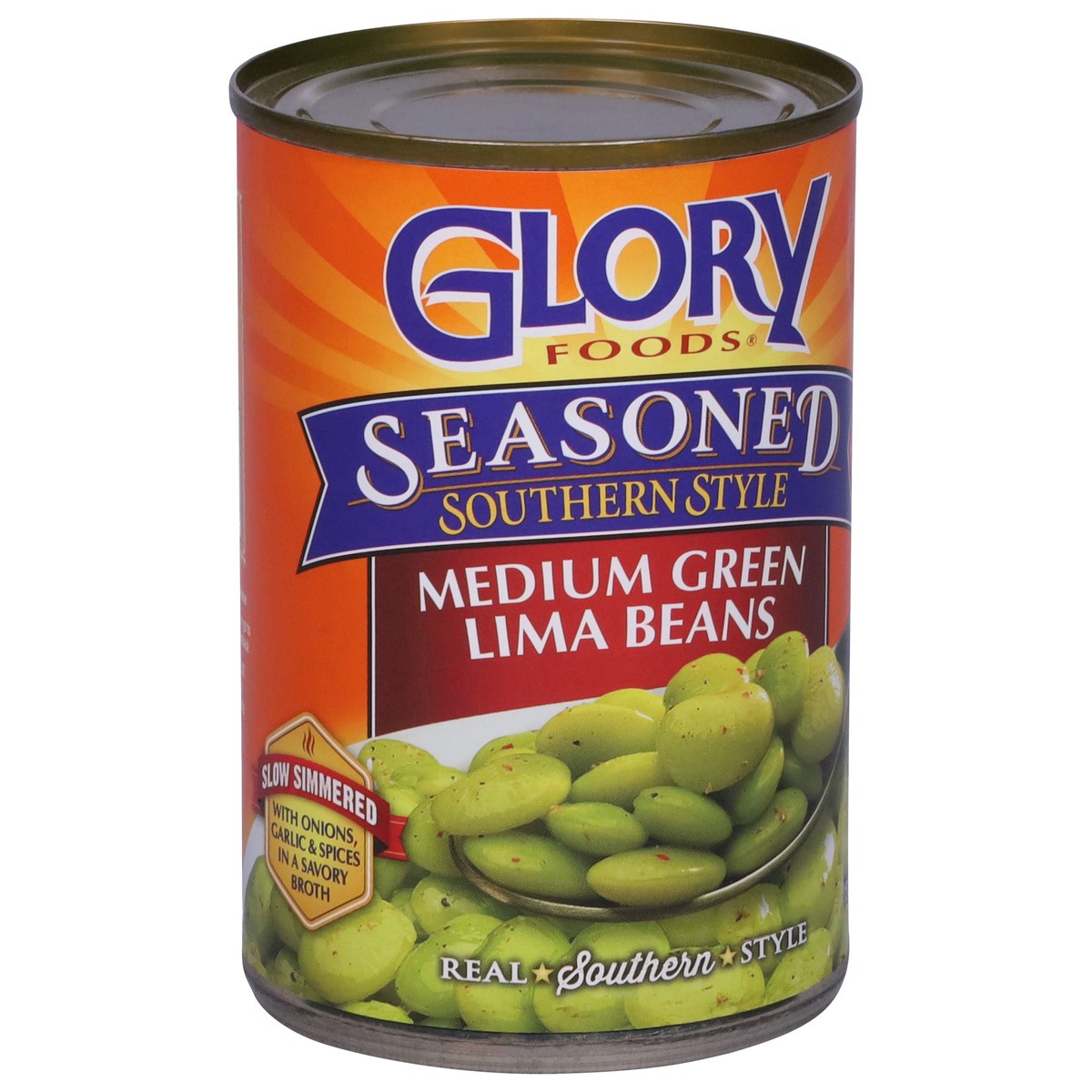 slide 12 of 13, Glory Seasoned Southern Style Medium Green Lima Beans 15.5 oz, 15 oz