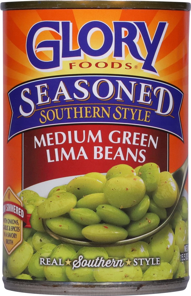 slide 8 of 13, Glory Seasoned Southern Style Medium Green Lima Beans 15.5 oz, 15 oz