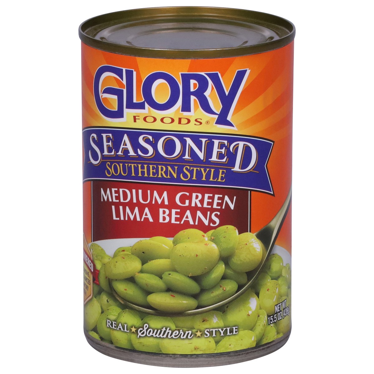 slide 3 of 13, Glory Seasoned Southern Style Medium Green Lima Beans 15.5 oz, 15 oz