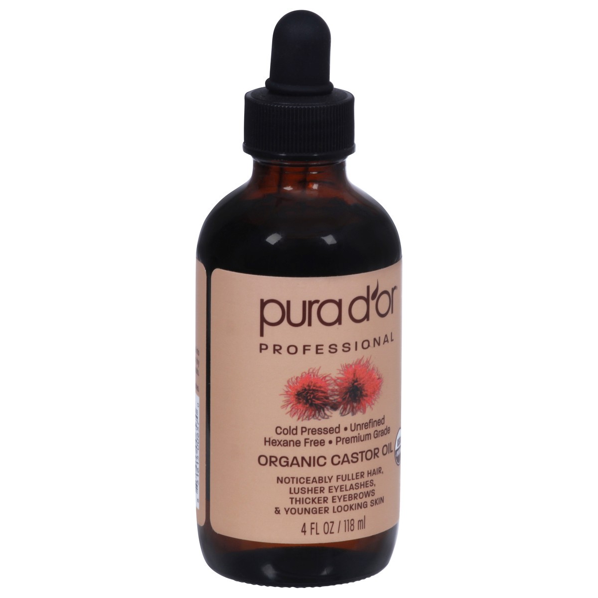 slide 6 of 9, Pura D'Or Cold Pressed Organic Castor Oil, 4 oz