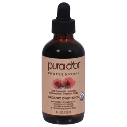 PURA D'OR Professional Organic Castor Oil 4 fl oz