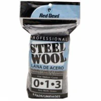 Red Devil Professional Multi-Grade Steel Wool Pads - 6 Count