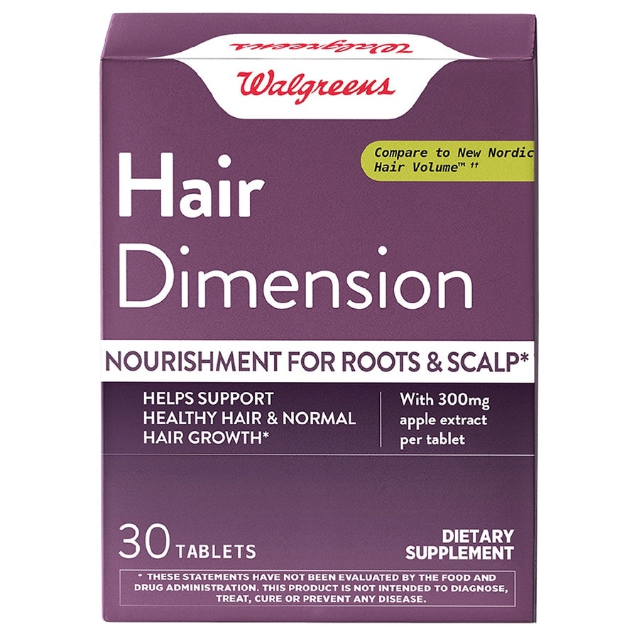slide 1 of 1, Walgreens Hair Dimension, 30 ct