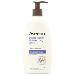 Aveeno Stress Relief Moisturizing Lotion, Lavender Scent, 18 fl. oz