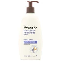 Aveeno Stress Relief Moisturizing Lotion, Lavender Scent, 18 fl. oz